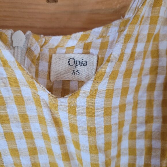 Opia cotton gingham maxi/midi dress - Picture 2 of 4